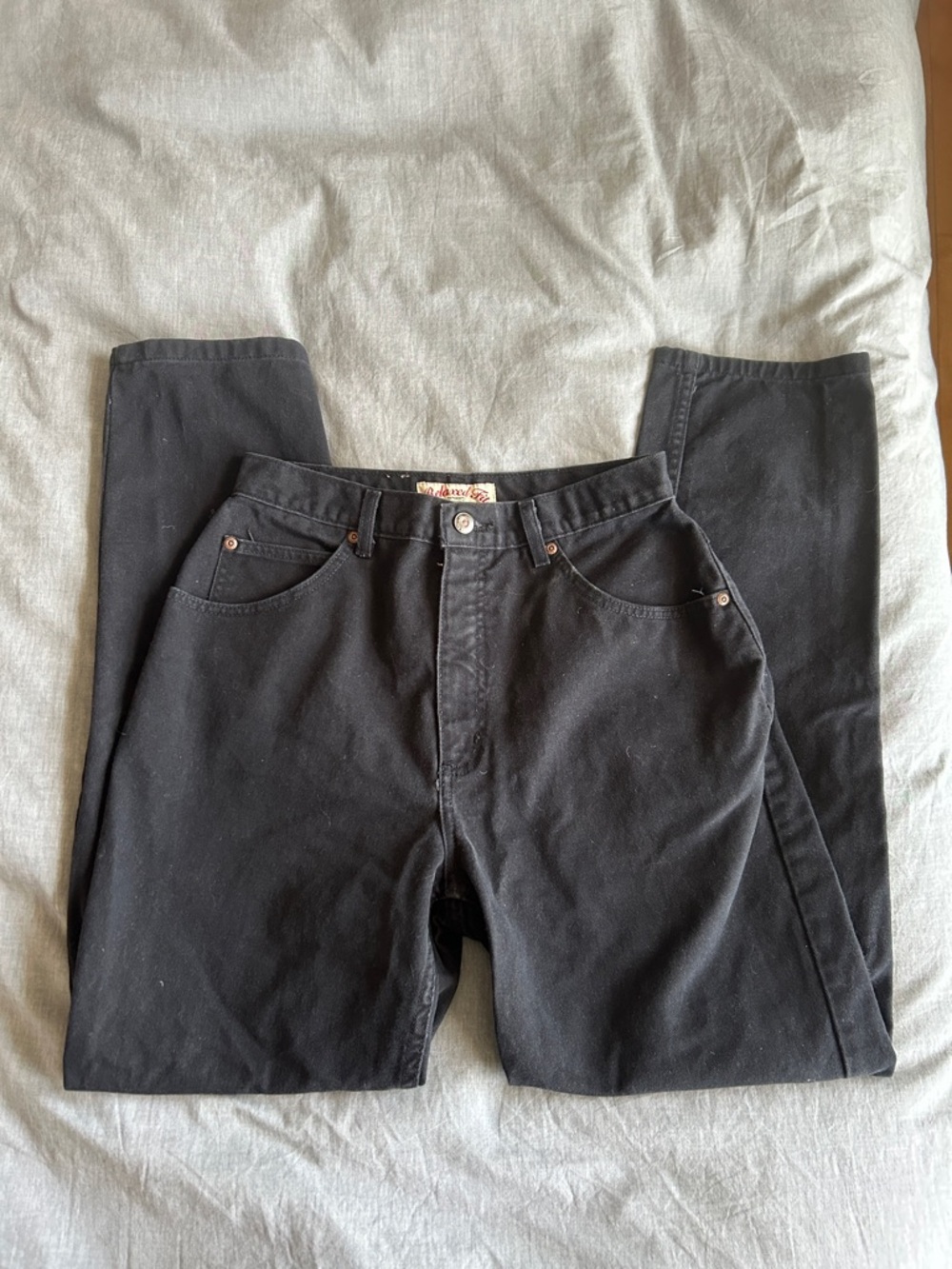 Vintage Curvy Black High-Rise Straight Leg Jeans